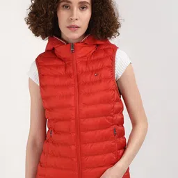 Tommy Hilfiger Women Solid Hooded Puffer Jacket-image-84