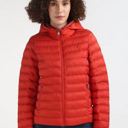 Tommy Hilfiger Women Hooded Faux Fur Trim Long Sleeves Puffer Jacket-image-59