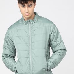 HIGHLANDER Men Green Puffer Jacket-image-58