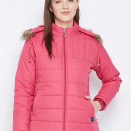VERO AMORE Women Pink Insulator Parka Jacket-image-33