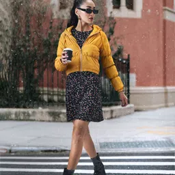 U S Polo Assn Women Yellow Solid Puffer Jacket-image-77
