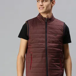 SHOWOFF Men Maroon Lightweight Puffer Jacket-image-19