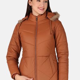 Brazo Hooded Lightweight Longline Parka Jacket With Faux Fur Trim-picture-16