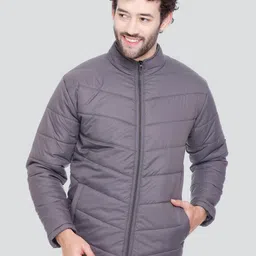 SPORTIZM Men Grey Lightweight Puffer Jacket-picture-16