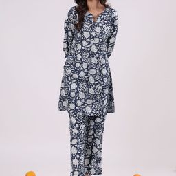 SANSKRUTIHOMES Printed Pure Cotton Co-Ords Set-picture-32