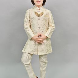 ahhaaaa Boys Sequined Sherwani Set-30