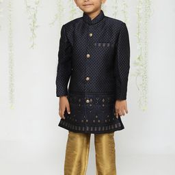 KID1 Boys Embroidered Sherwani Set-image-89