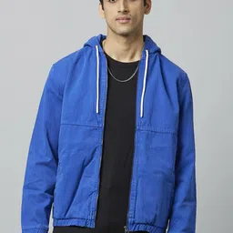 Celio Hooded Denim Jacket-picture-17