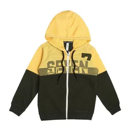 earth conscious Boys Colourblocked Fleece Front-Open Sweatshirt-picture-15