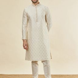 Twamev Ethnic Motifs Woven Design Regular Thread Work Kurta With Churidar-image-16