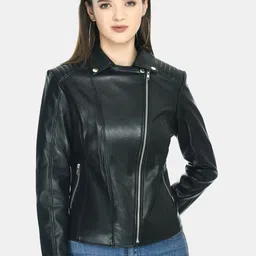 TBOJ Lapel Collar Lightweight Leather Jacket-picture-32