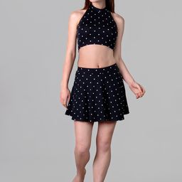 Keepfit Polka Dots Printed Padded Top & Skirt-image-19