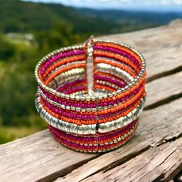 VIVAZS Beaded Bangle-Style Bracelet-image-19