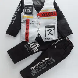 BAESD Boys Printed T-shirt with Trousers-image-27