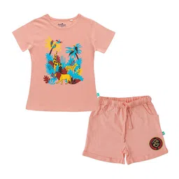 JusCubs Girls Printed Pure Cotton T-shirt With Shorts-image-19