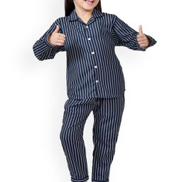 BAESD Girls Striped Pure Cotton Night Suit-picture-51