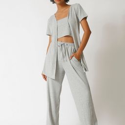 Campus Sutra Women Grey 3 Piece Co-Ord Set-picture-53
