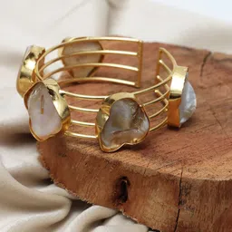 Ozanoo Gold-Plated Kada Bracelet-16
