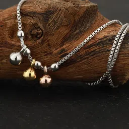 VANBELLE Rhodium-Plated 925 Sterling Silver Anklet-7