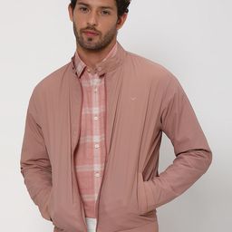 Mufti Mock Collar Long Sleeves Bomber Jacket-19