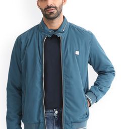RARE RABBIT Men Royban Regular Fit Bomber Jacket-image-25