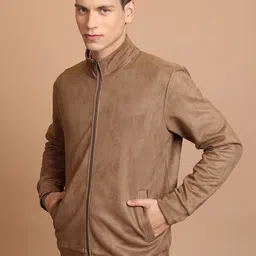 HIGHLANDER Mock Collar Open Front Jacket-8