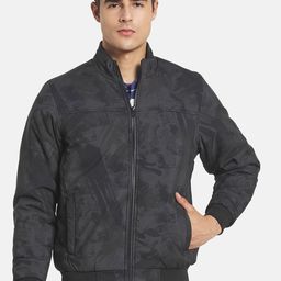 Monte Carlo Men Olive Green Printed Bomber Jacket-image-65
