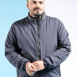 HARDSODA Plus Size Mock Collar Lightweight Padded Jacket-5