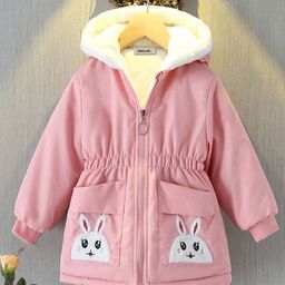 INCLUD Girls Hooded Dry Fit Lightweight Longline Bomber Jacket-image-55