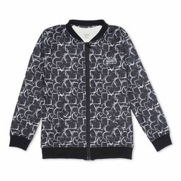 CAVIO Boys Geometric Lightweight Bomber Jacket with T-shirt-picture-12