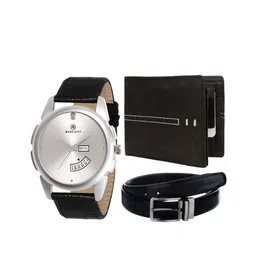 MARKQUES Men Black Solid Accessory Gift Set-image-79