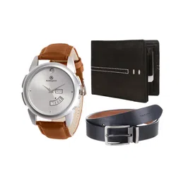 MARKQUES Men Black & Brown Solid Accessory Gift Set STV-770904-VIN-01-EXE-01-Multi-image-45