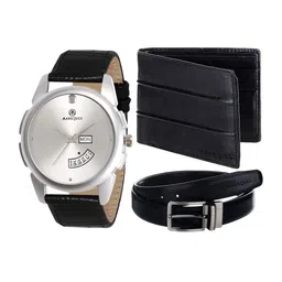 MARKQUES Men Black Solid Accessory Gift Set-image-65