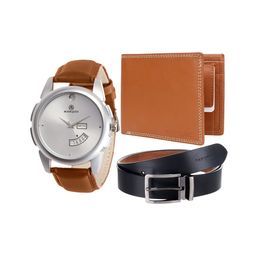 MARKQUES Men Brown Solid Accessory Gift Set STV-770904-SPT-04-EXE-01-image-75