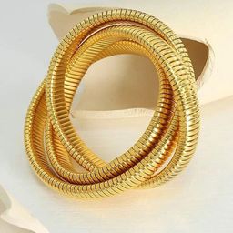 Jewels Galaxy Women Gold-Plated Wraparound Bracelet-53