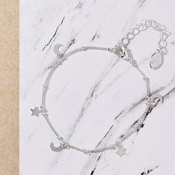 Accessorize London Women's Stars And Moon Bracelet Silver-50