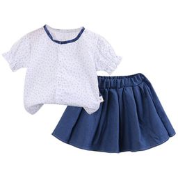 StyleCast Girls White Floral Printed Top with Skirt-picture-23