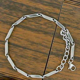 NAKABH Men Set Of 2 Silver-Plated Link Bracelet-image-49