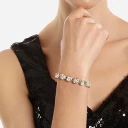 Zaveri Pearls Stone-Studded Link Bracelet-picture-12
