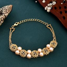 Voylla Gold-Plated Charm Bracelet-image-62