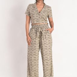 KIZI Printed V-Neck Top & Palazzos-image-7