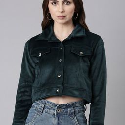 SHOWOFF Corduroy Windcheater Crop Tailored Jacket-picture-26