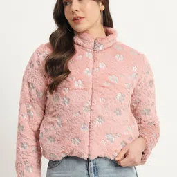 RAER Animal Printed High Neck Lightweight Crop Tailored Jacket-picture-29