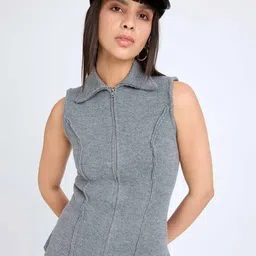 FREAKINS Women Washed Tailored Jacket-image-47