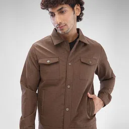 SPYKAR Men Solid Half Sleeve Regular Fit Tailored Jacket-image-68