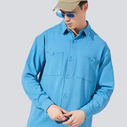 Maniac Textured Fleece Tailored Shacket-0