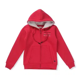 Palm Tree Girls Pink Fleece Tailored Jacket-image-23