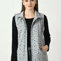 BAESD Printed Lightweight Open Front Jacket-63