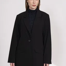 B.Copenhagen Women Notched Lapel Collar Single-Breasted Blazer-image-41