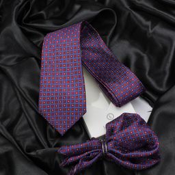 KOVOVE Men Maroon Checked Accessory Gift Set-image-58